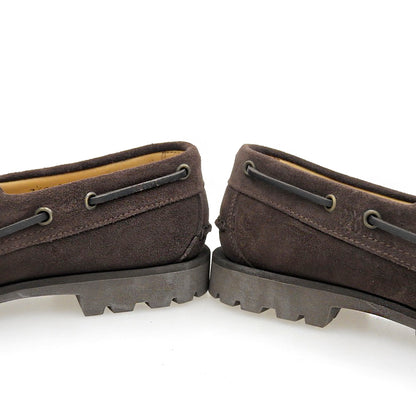 Paraboot パラブーツ 美品 MALO スエード デッキシューズ メンズ ブラウン 7 1/2 シューズ