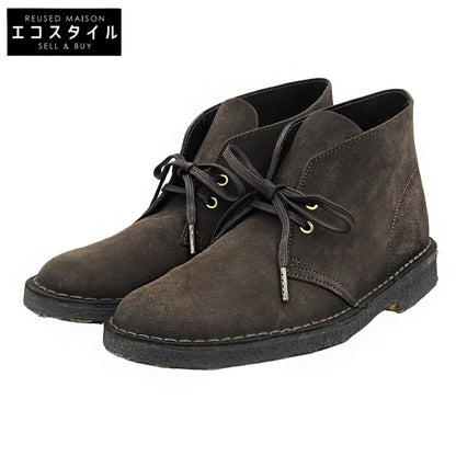 Clarks クラークス 美品 デザート チャッカブーツ シューズ メンズ スエード ブラウン 26cm 261554857075 20年 シューズ