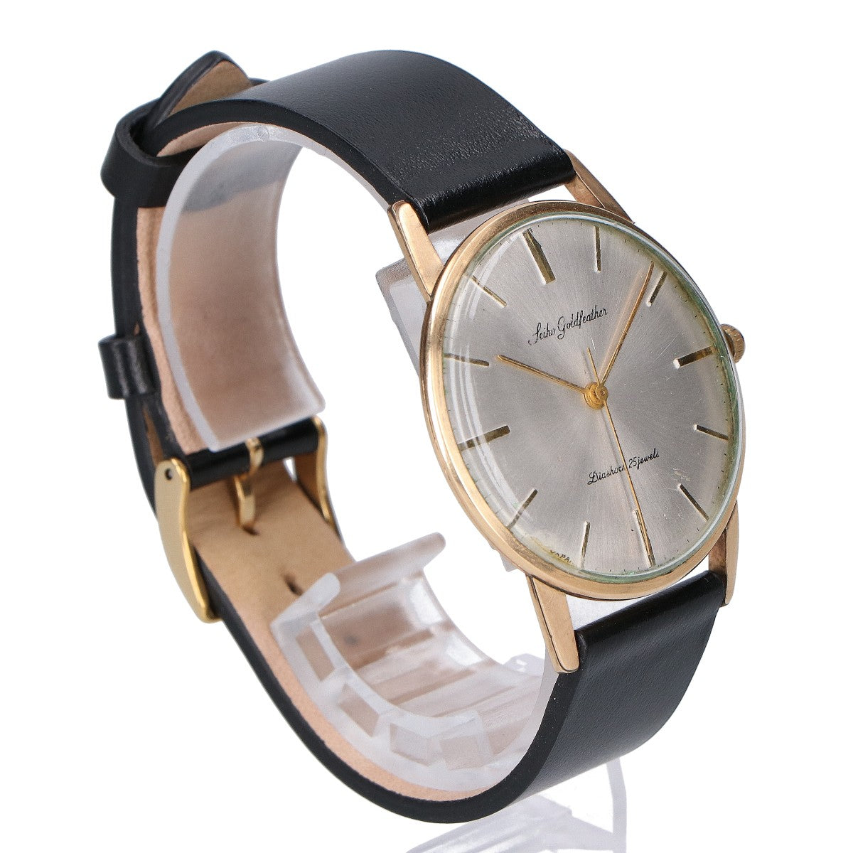 SEIKO セイコー 14K GOLD FILLED 15008 Goldfeather ゴールドフェザー 25石 手巻き 腕時計