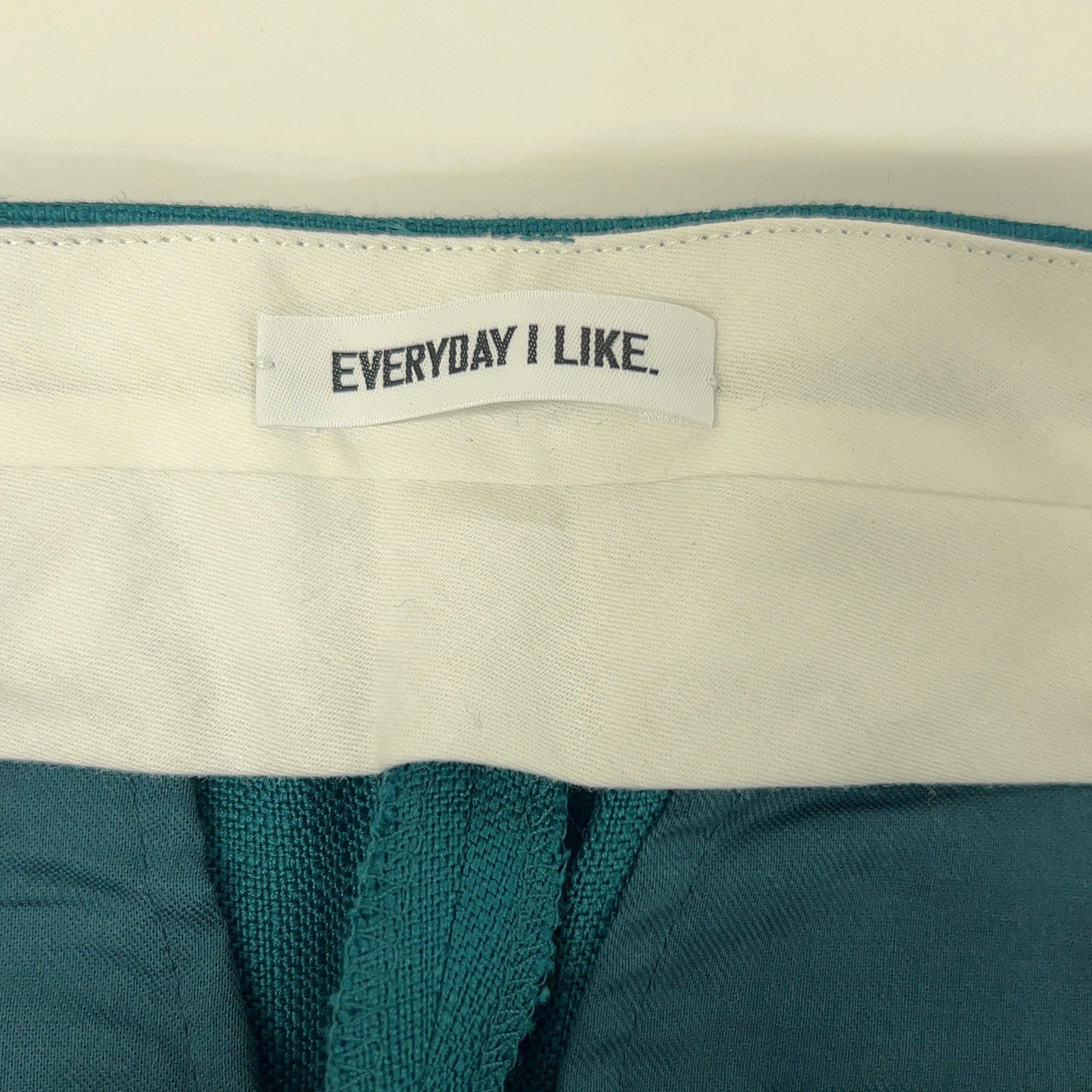 EVERY DAY I LIKE エブリデイアイライク グリーン レーヨン Slim Flare パンツ ボトムス