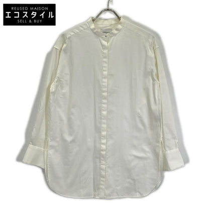 UNITED ARROWS ユナイテッドアローズ 1511-215-1986 ホワイト コットン ブロード バンドカラーシャツ トップス