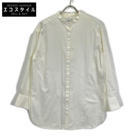 UNITED ARROWS ユナイテッドアローズ 1511-215-1986 ホワイト コットン ブロード バンドカラーシャツ トップス