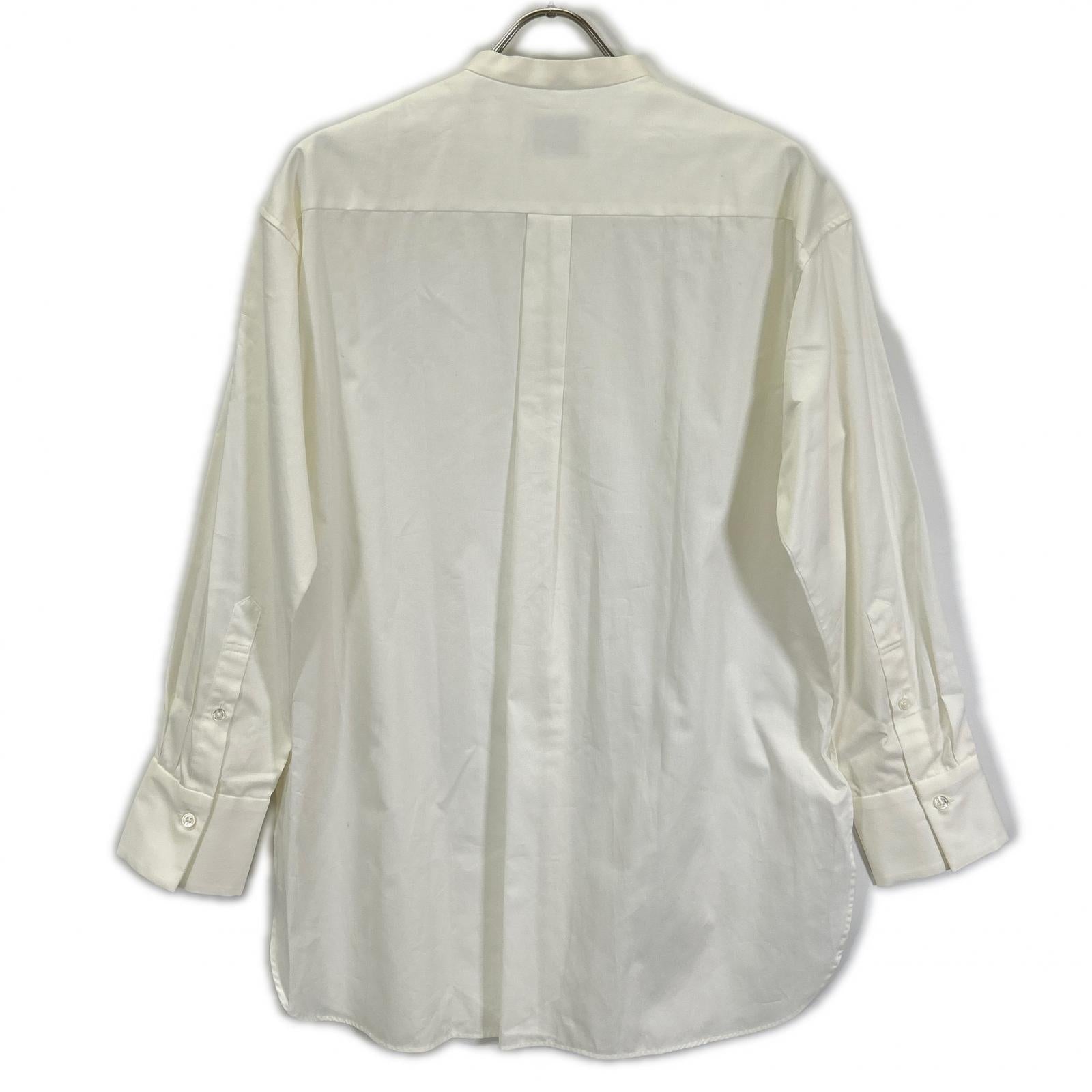 UNITED ARROWS ユナイテッドアローズ 1511-215-1986 ホワイト コットン ブロード バンドカラーシャツ トップス