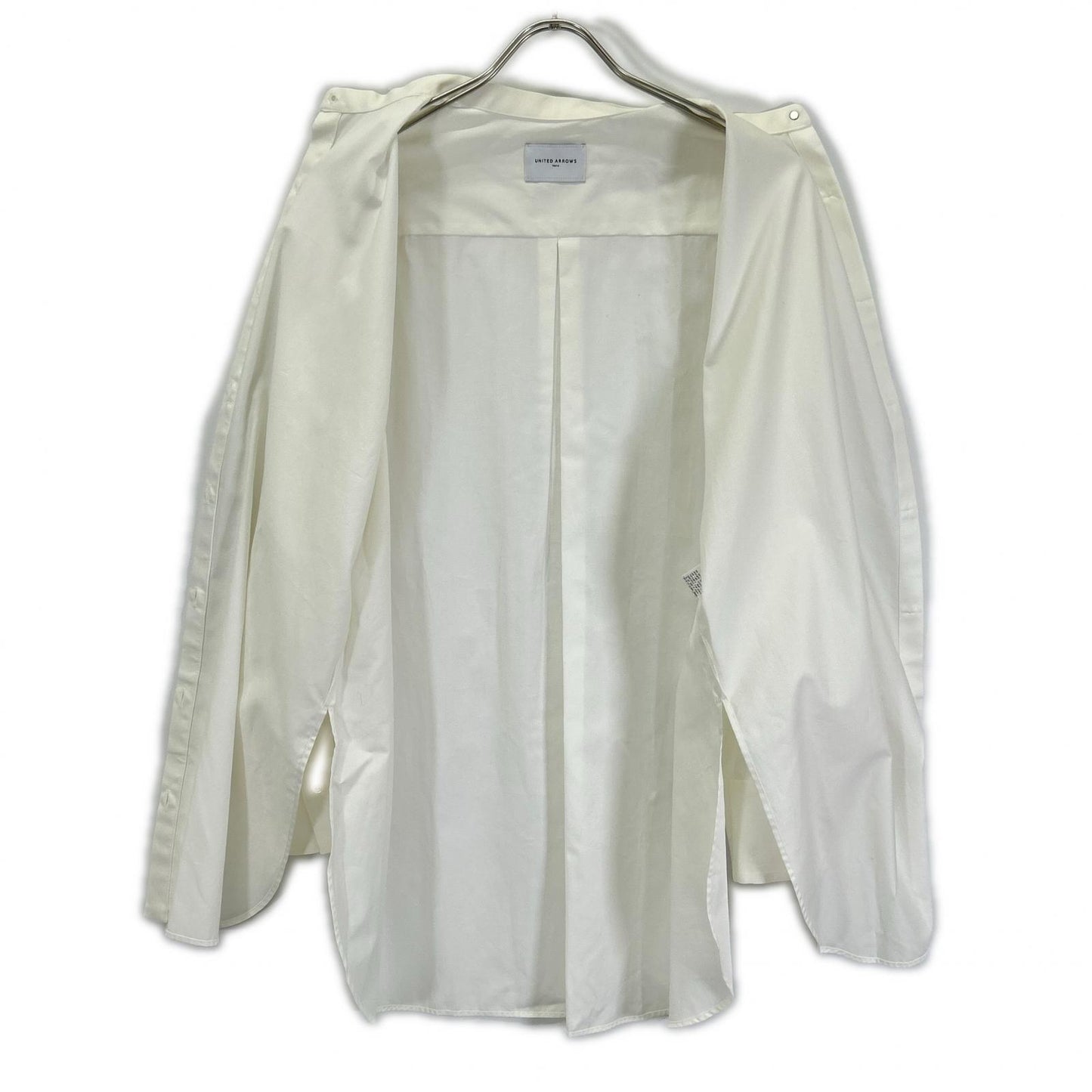 UNITED ARROWS ユナイテッドアローズ 1511-215-1986 ホワイト コットン ブロード バンドカラーシャツ トップス