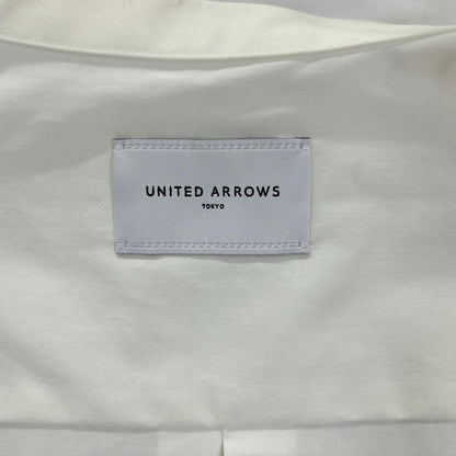 UNITED ARROWS ユナイテッドアローズ 1511-215-1986 ホワイト コットン ブロード バンドカラーシャツ トップス