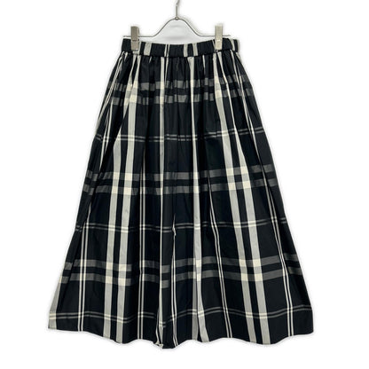 UNITED ARROWS United Arrows 1524-162-5090 Black check taffeta flared skirt skirt