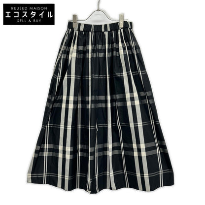 UNITED ARROWS United Arrows 1524-162-5090 Black check taffeta flared skirt skirt