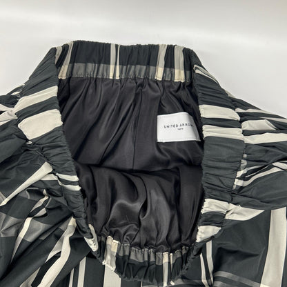 UNITED ARROWS United Arrows 1524-162-5090 Black check taffeta flared skirt skirt