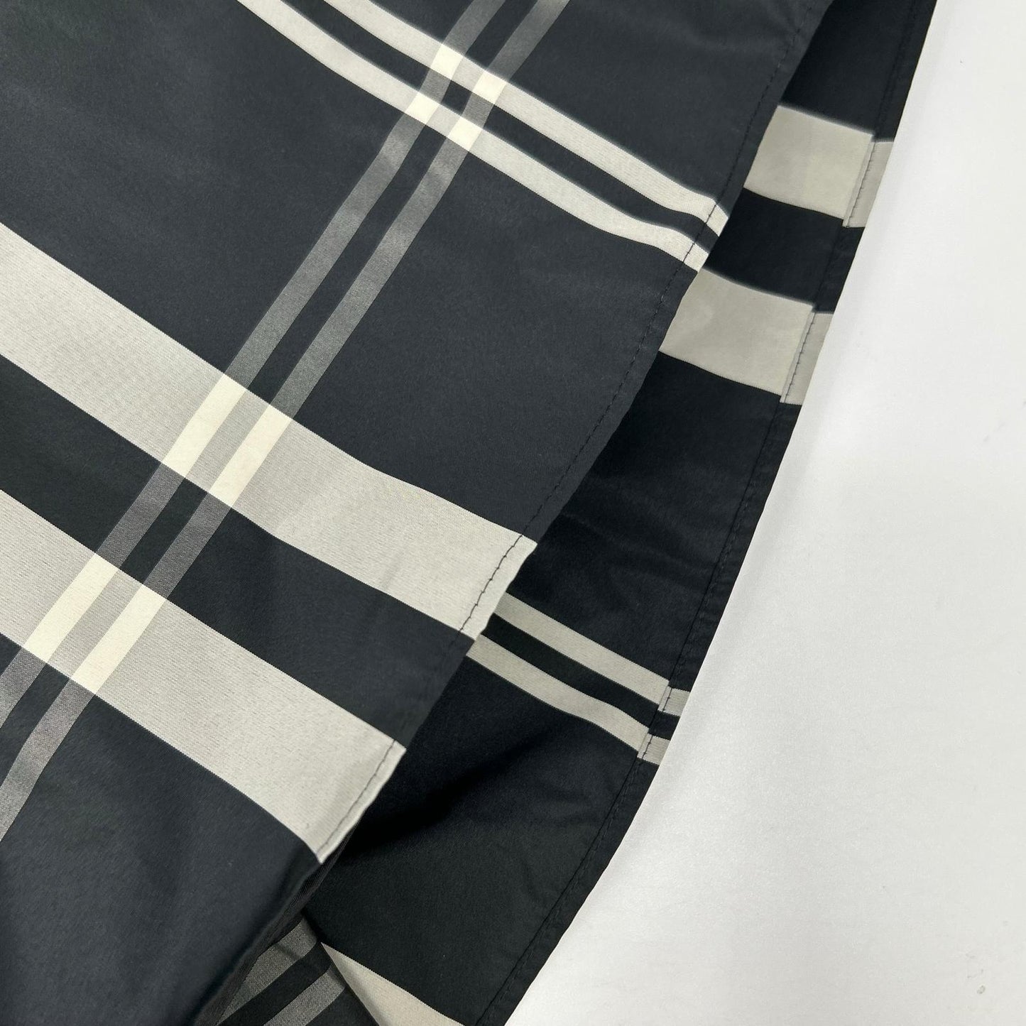 UNITED ARROWS United Arrows 1524-162-5090 Black check taffeta flared skirt skirt