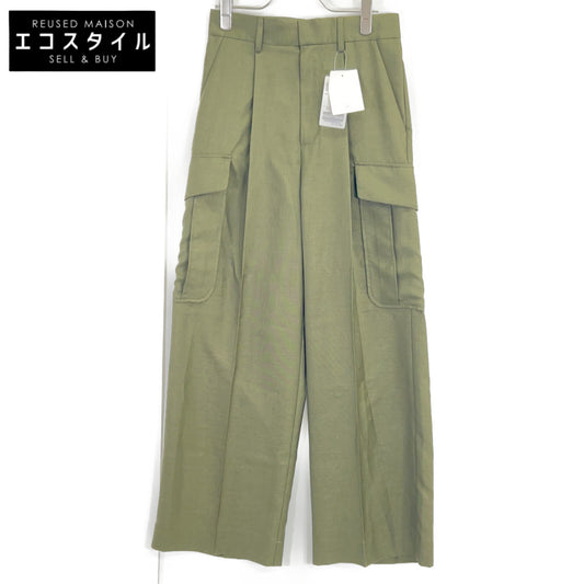 IENA イエナ 25SS カーキ ウォッシャブル カーゴスラックス パンツ ボトムス