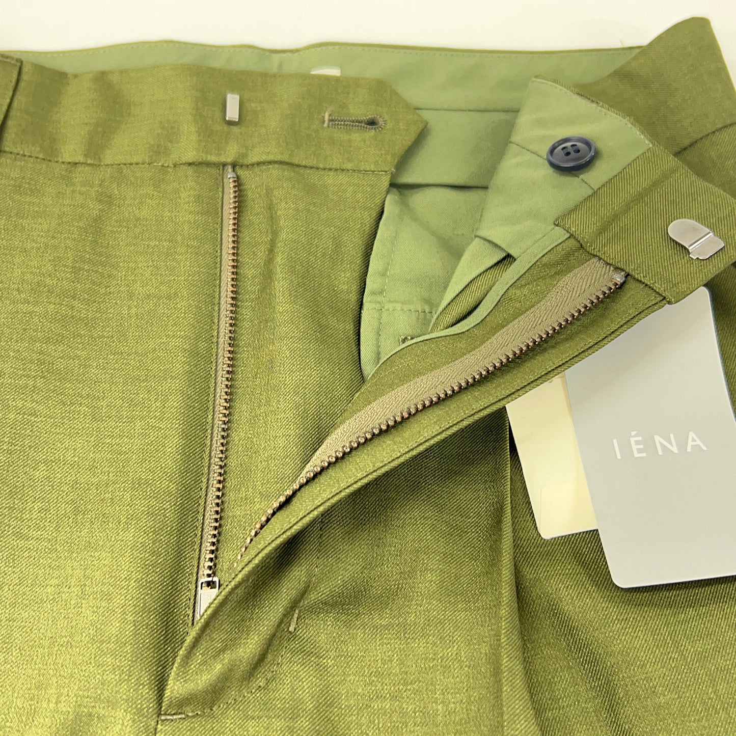 IENA イエナ 25SS カーキ ウォッシャブル カーゴスラックス パンツ ボトムス