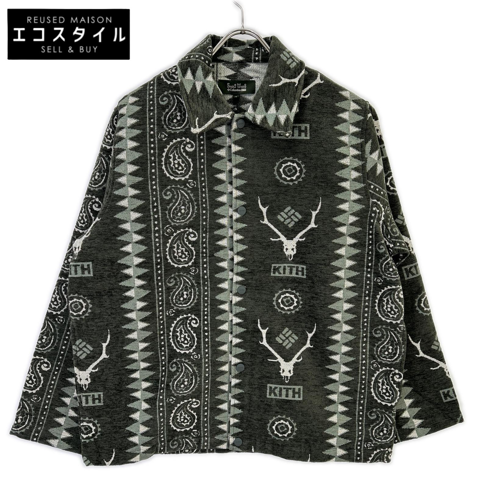 KITH キス Columbia×South2 West8 カーキ Tapester コーチジャケット ジャケット