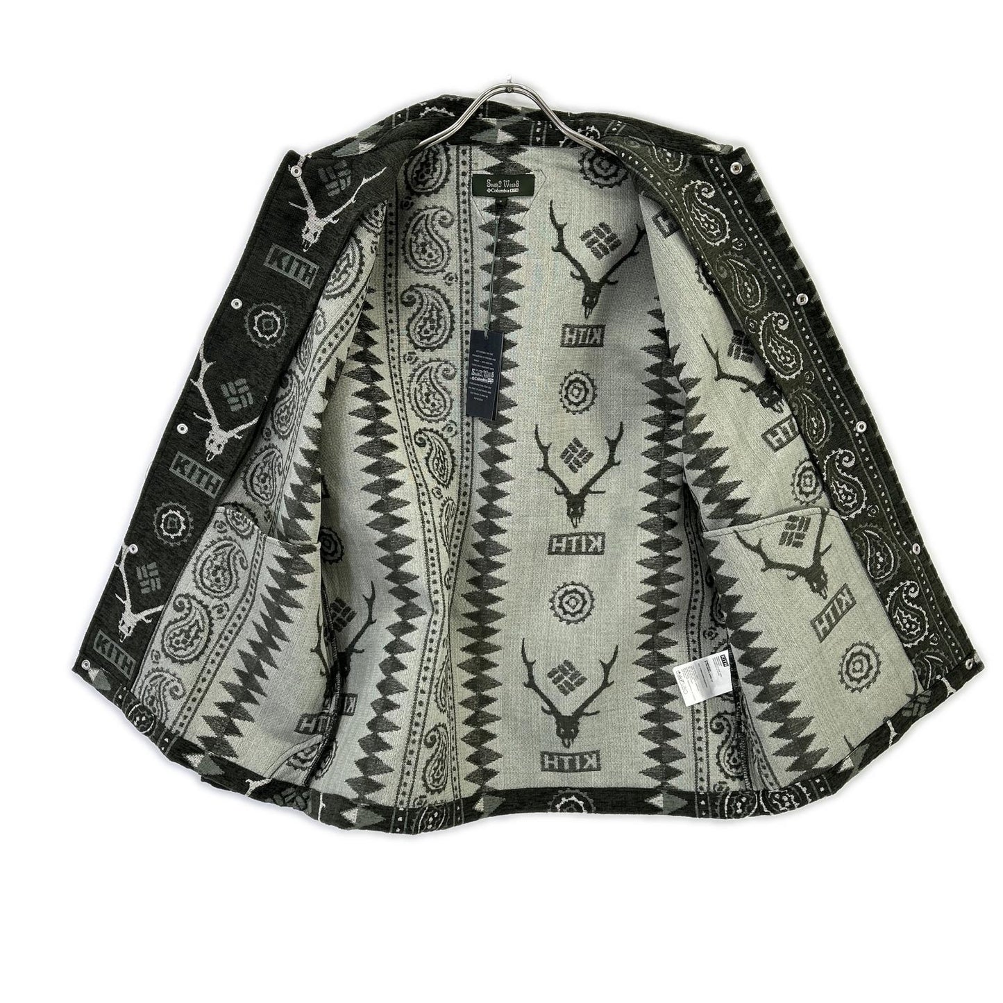 KITH キス Columbia×South2 West8 カーキ Tapester コーチジャケット ジャケット
