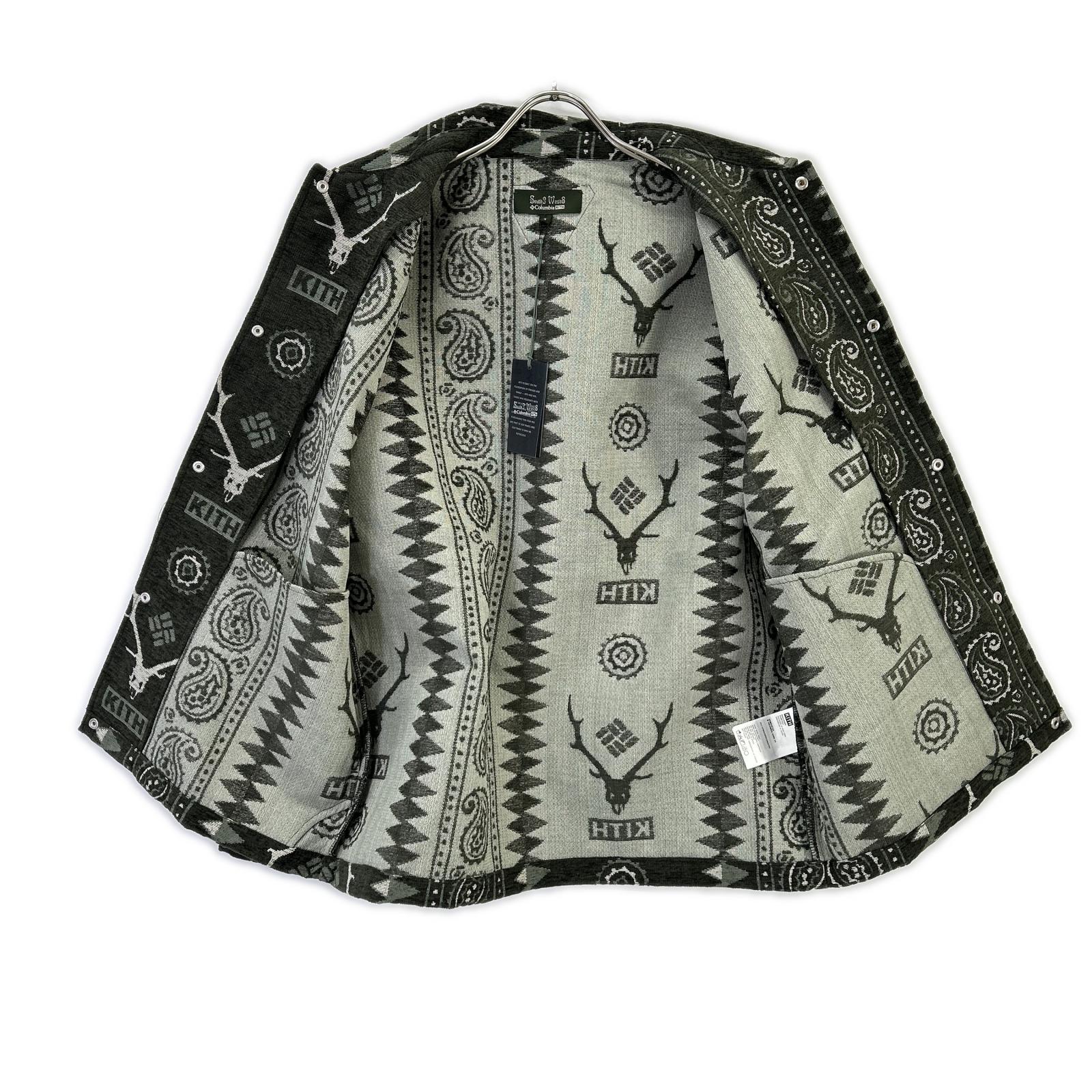 KITH キス Columbia×South2 West8 カーキ Tapester コーチジャケット ジャケット
