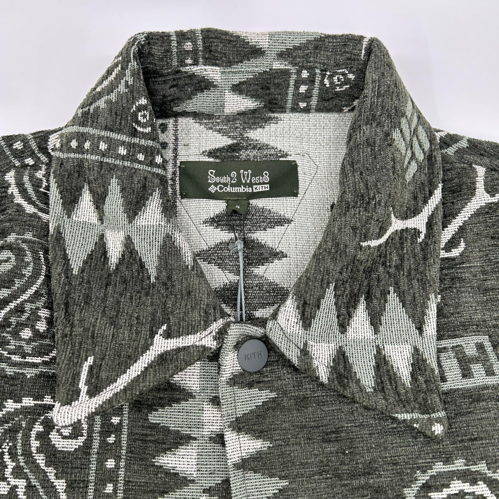 KITH キス Columbia×South2 West8 カーキ Tapester コーチジャケット ジャケット