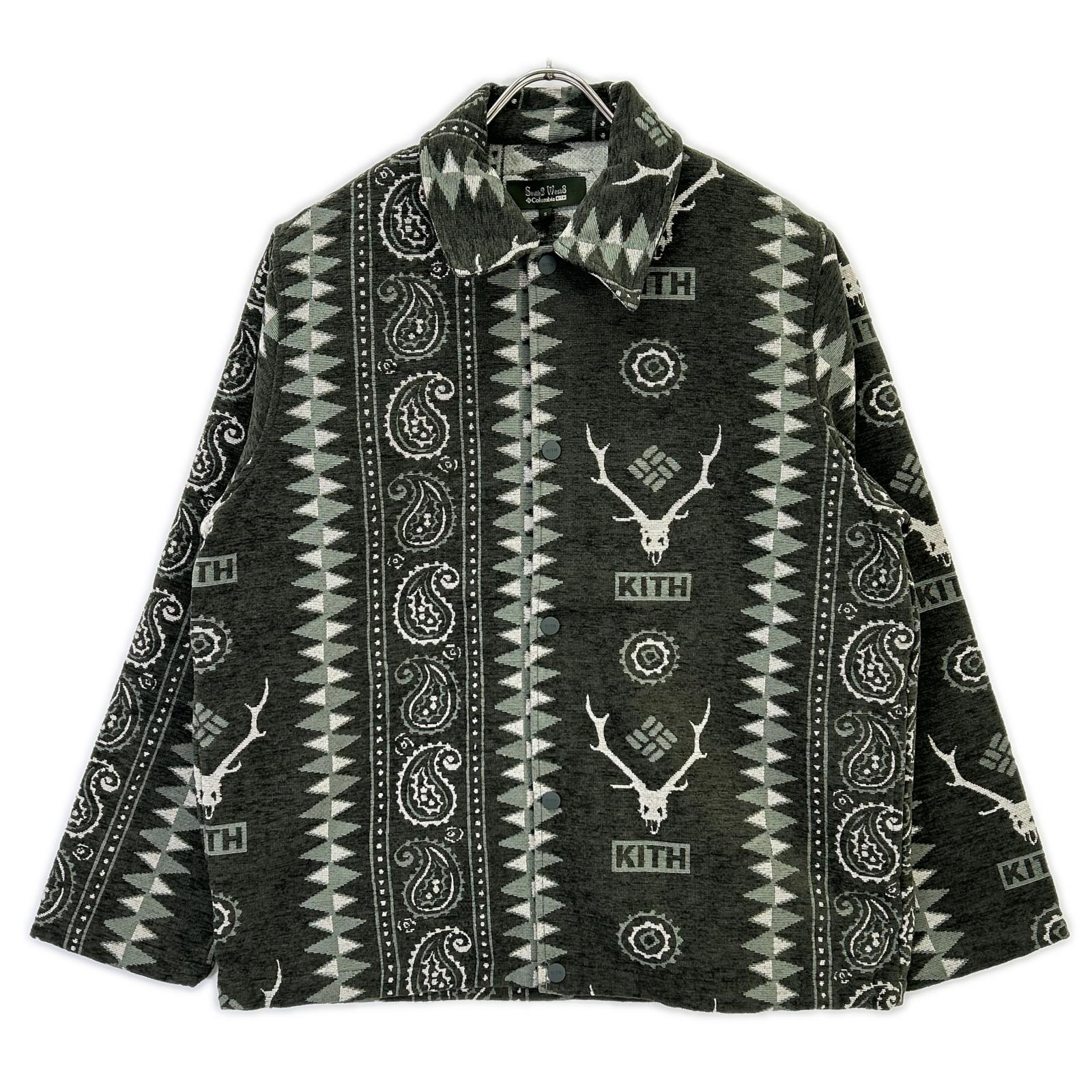 KITH キス Columbia×South2 West8 カーキ Tapester コーチジャケット ジャケット