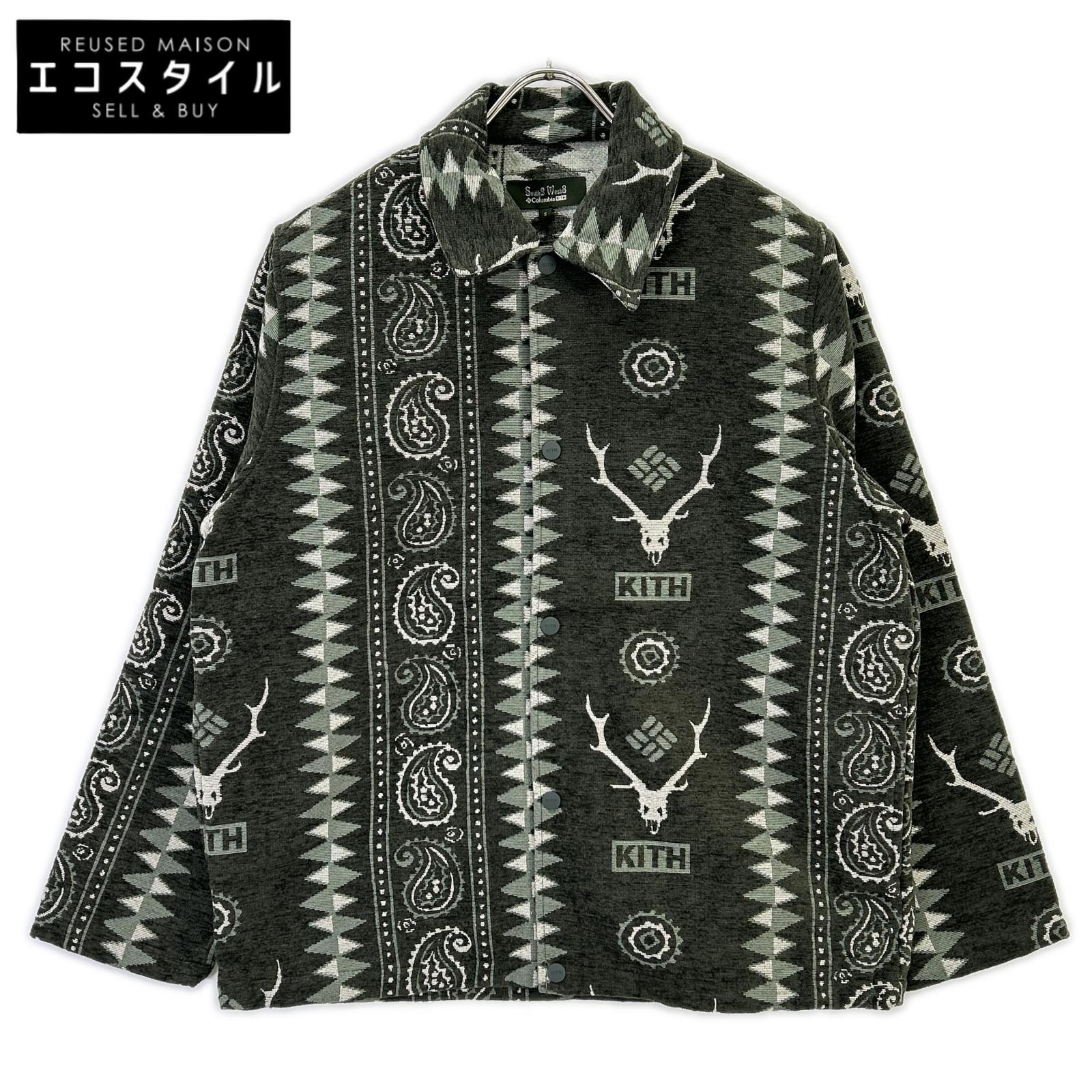 KITH キス Columbia×South2 West8 カーキ Tapester コーチジャケット ジャケット