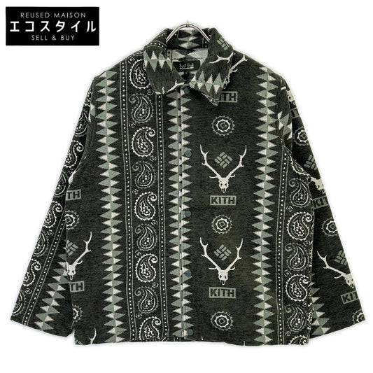 KITH キス Columbia×South2 West8 カーキ Tapester コーチジャケット ジャケット