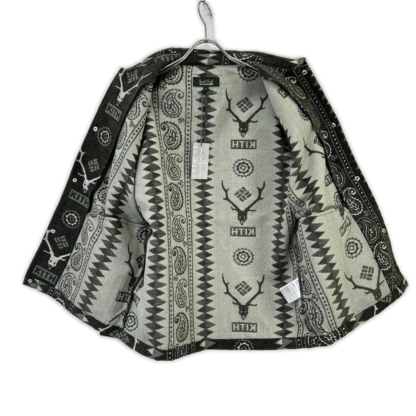 KITH キス Columbia×South2 West8 カーキ Tapester コーチジャケット ジャケット
