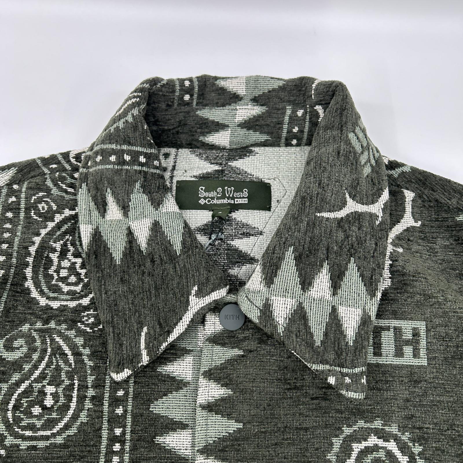 KITH キス Columbia×South2 West8 カーキ Tapester コーチジャケット ジャケット