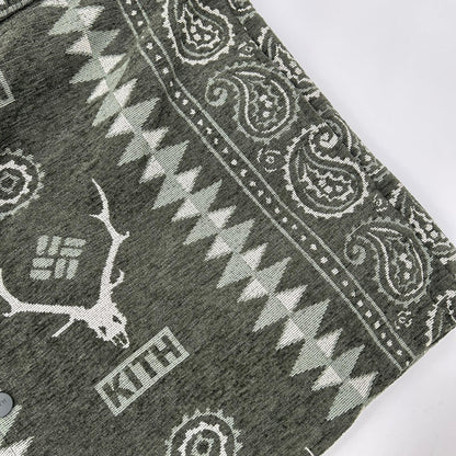 KITH キス Columbia×South2 West8 カーキ Tapester コーチジャケット ジャケット