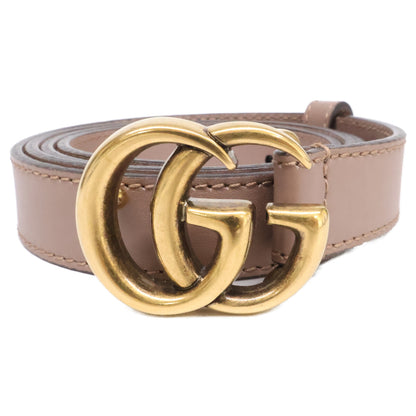 GUCCI 【Excellent Condition】409417 AP00T Double G Slim Belt