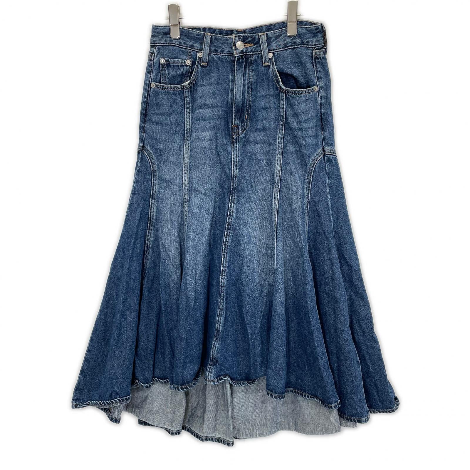 LEVI'S リーバイス 4528022329 ブルー FIT & FLARE デニムスカート スカート