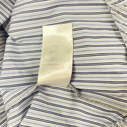 snidel SWF0231100 blue striped voluminous uneven-hem dress