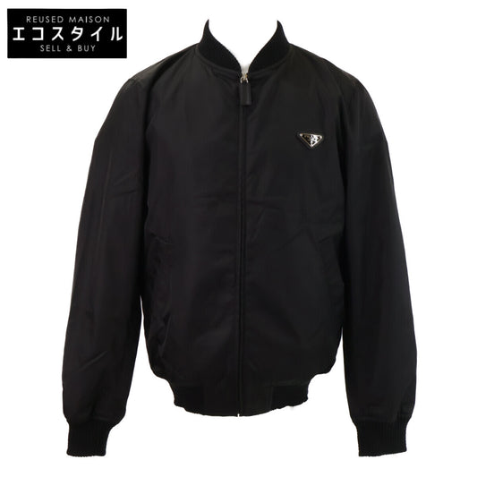 PRADA プラダ 【国内正規/24年製】SGH038 RWN0 1WQ8 Re-Nylon トライアングルロゴプレート ボンバージャケット ジャケット