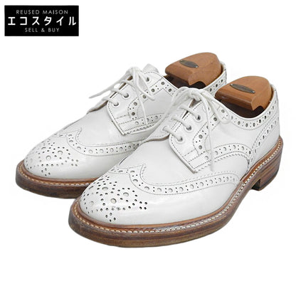 Tricker's トリッカーズ 美品 レザー バートン ウイングチップシューズ メンズ 白 ホワイト 6 1/2 S633/7 シューズ