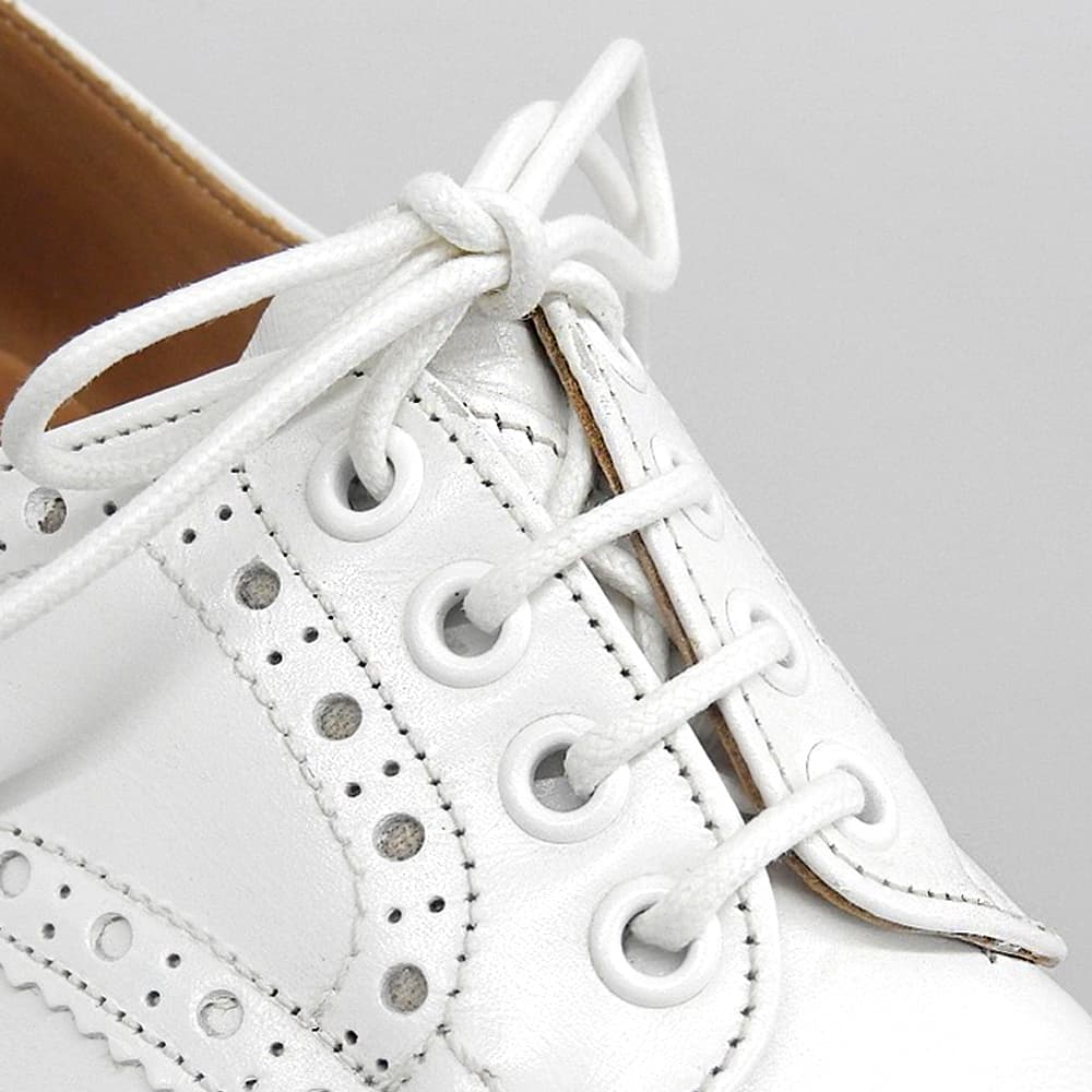 Tricker's トリッカーズ 美品 レザー バートン ウイングチップシューズ メンズ 白 ホワイト 6 1/2 S633/7 シューズ