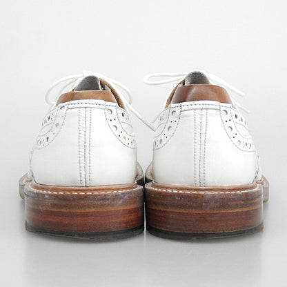 Tricker's トリッカーズ 美品 レザー バートン ウイングチップシューズ メンズ 白 ホワイト 6 1/2 S633/7 シューズ