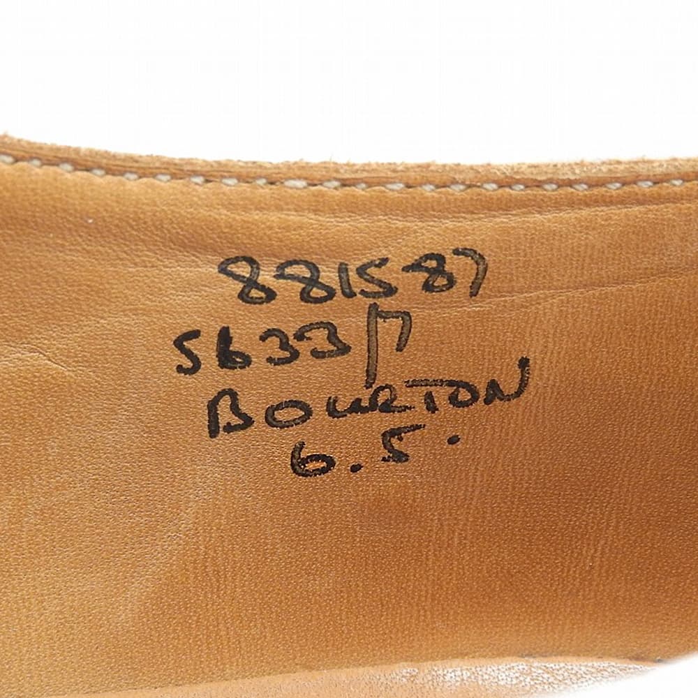 Tricker's トリッカーズ 美品 レザー バートン ウイングチップシューズ メンズ 白 ホワイト 6 1/2 S633/7 シューズ
