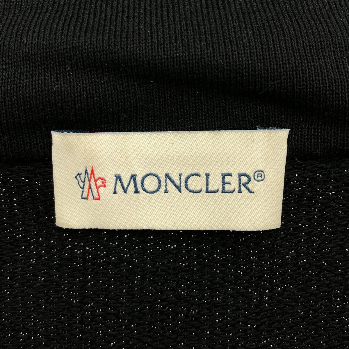 MONCLER モンクレール 23年 ブラック FELPA APERTA CON CAPPUCCIO ダウン切り替え パーカー トップス