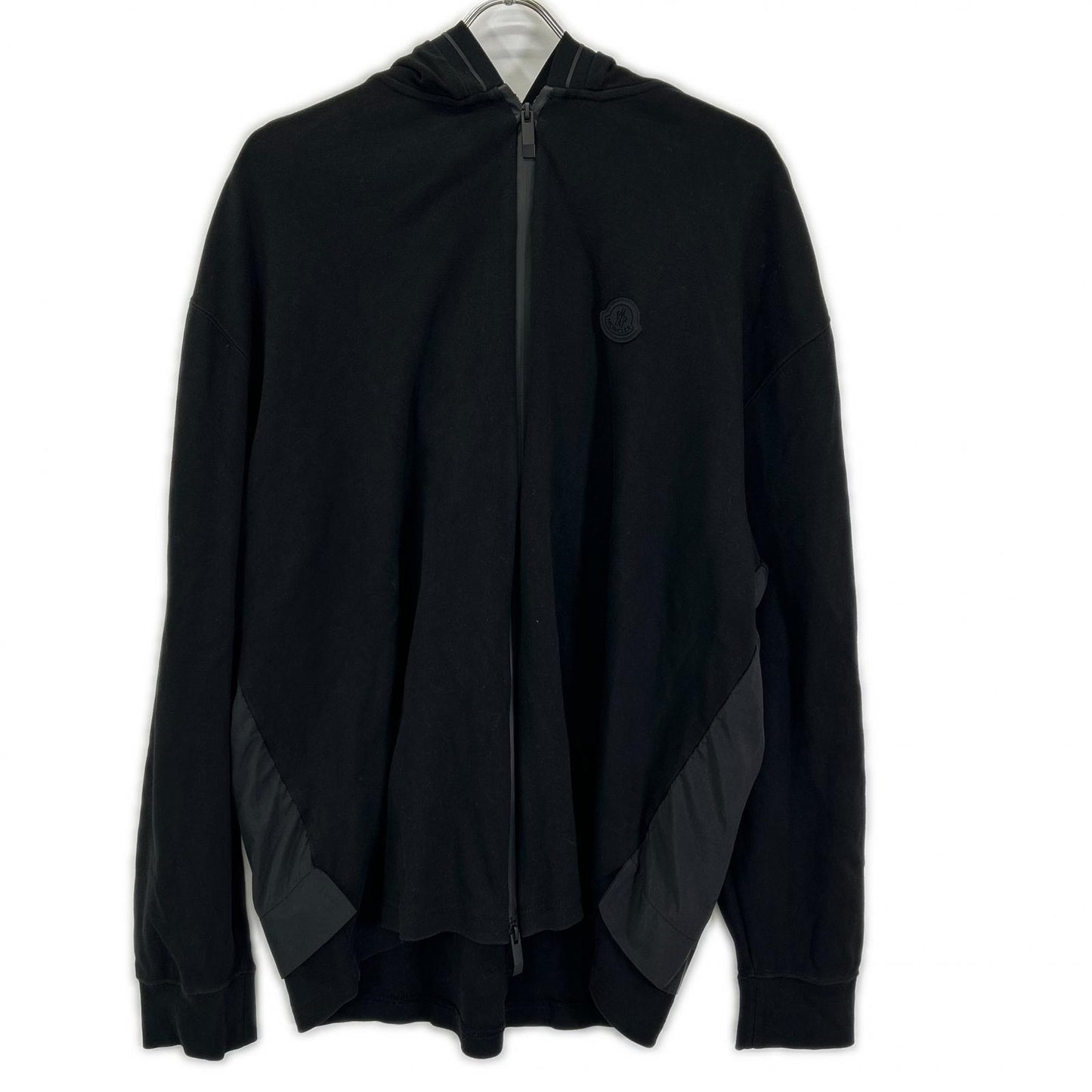 MONCLER モンクレール 23年 ブラック MAGLIA APERTA フーディ パーカー トップス
