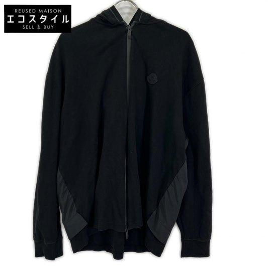 MONCLER モンクレール 23年 ブラック MAGLIA APERTA フーディ パーカー トップス