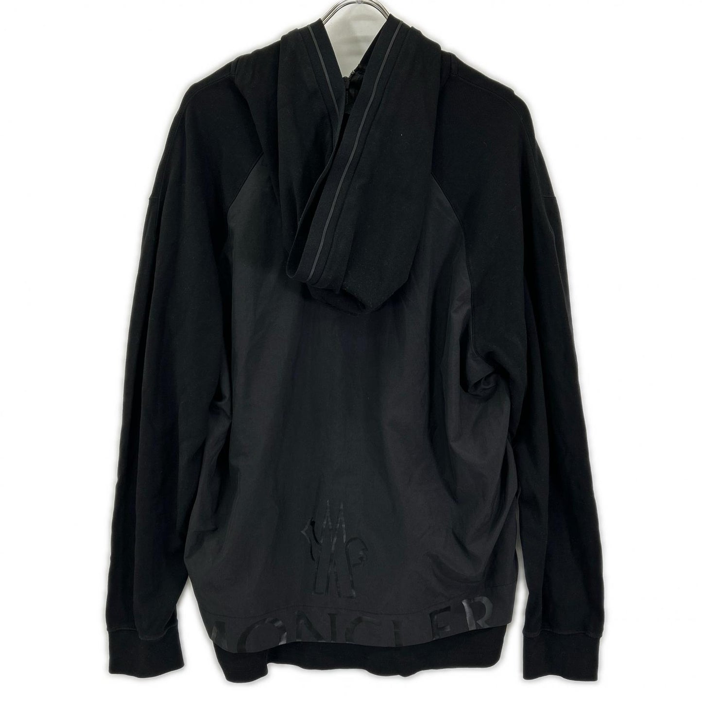 MONCLER モンクレール 23年 ブラック MAGLIA APERTA フーディ パーカー トップス