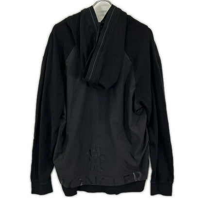 MONCLER モンクレール 23年 ブラック MAGLIA APERTA フーディ パーカー トップス