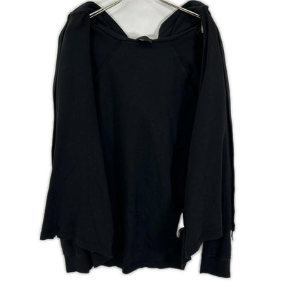 MONCLER モンクレール 23年 ブラック MAGLIA APERTA フーディ パーカー トップス