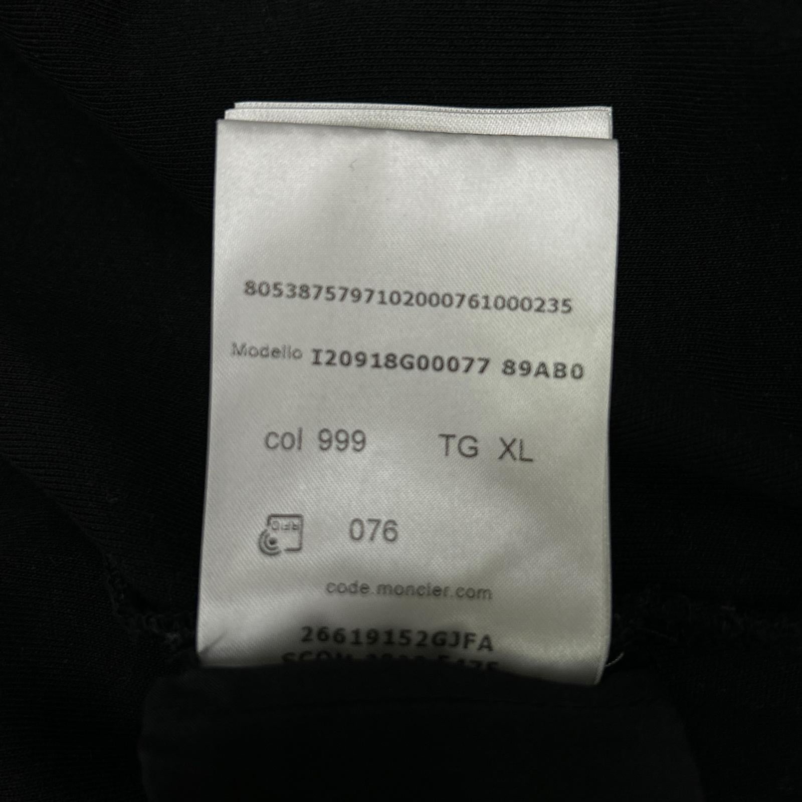 MONCLER モンクレール 23年 ブラック MAGLIA APERTA フーディ パーカー トップス