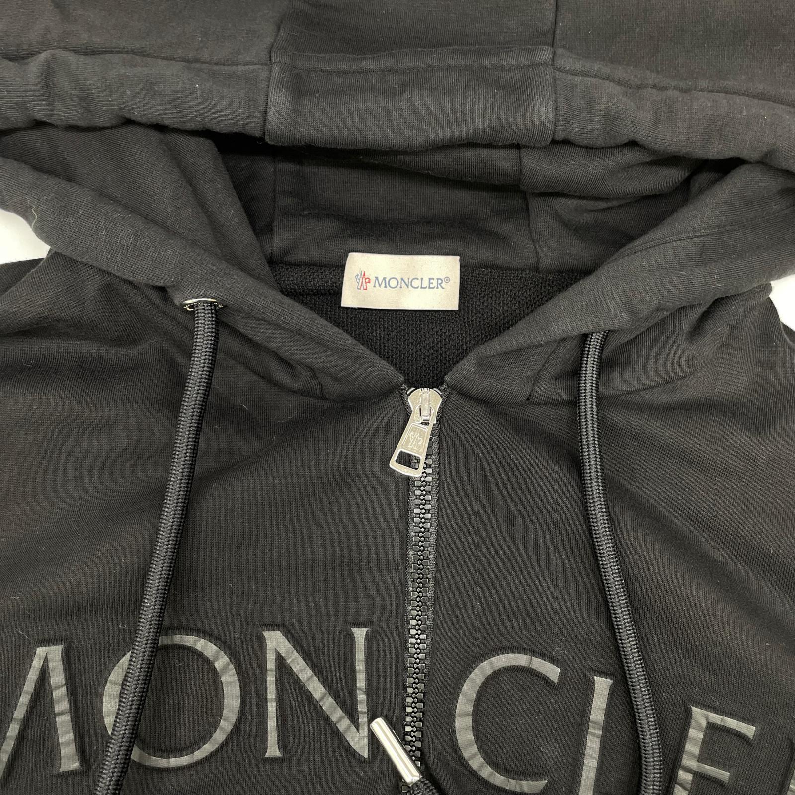 MONCLER モンクレール 22年 ブラック FELPA CON CAPPUCCIO パーカー トップス