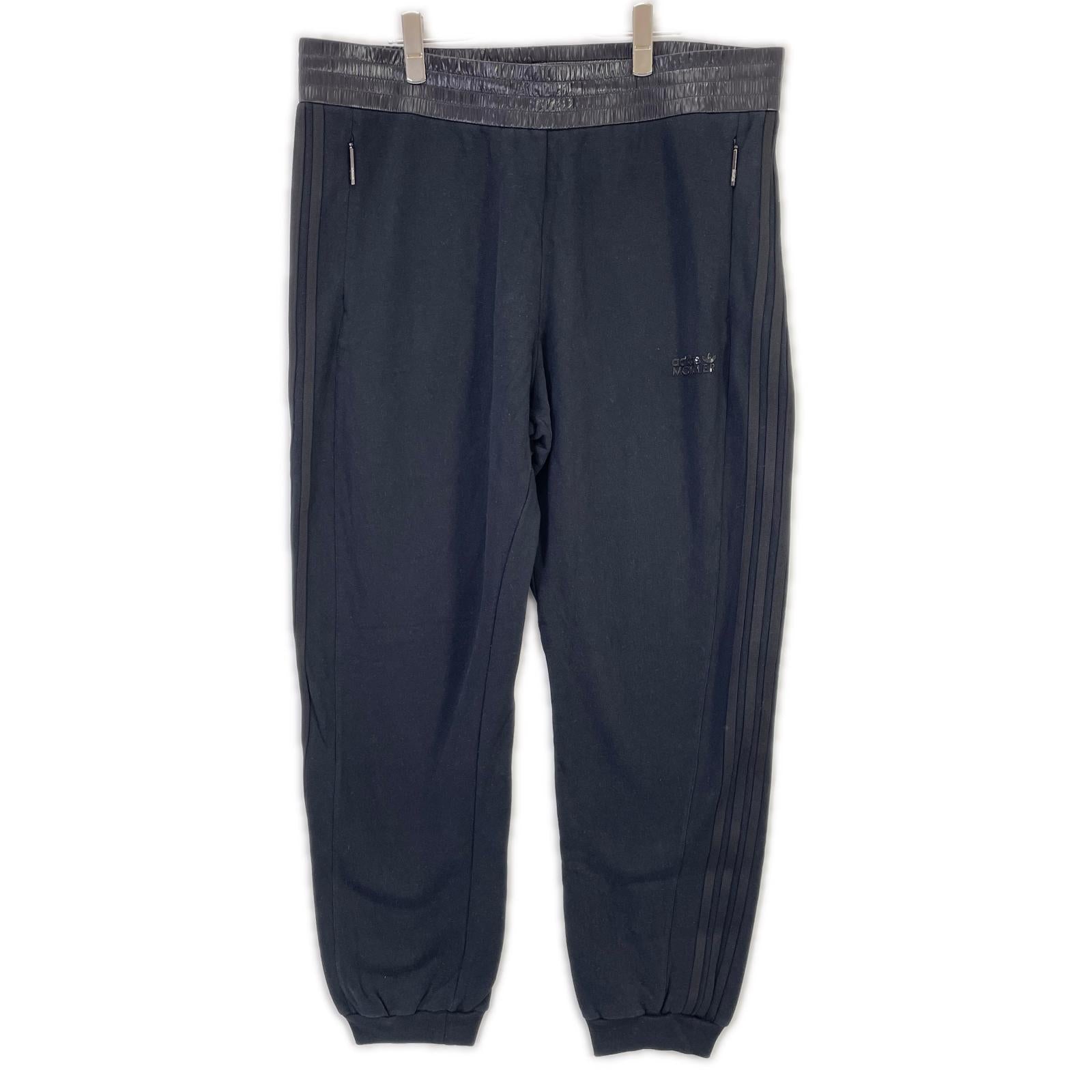 MONCLER モンクレール ×アディダス 22年 IJ8321 ブラック JERSEY BOTTOMS パンツ ボトムス