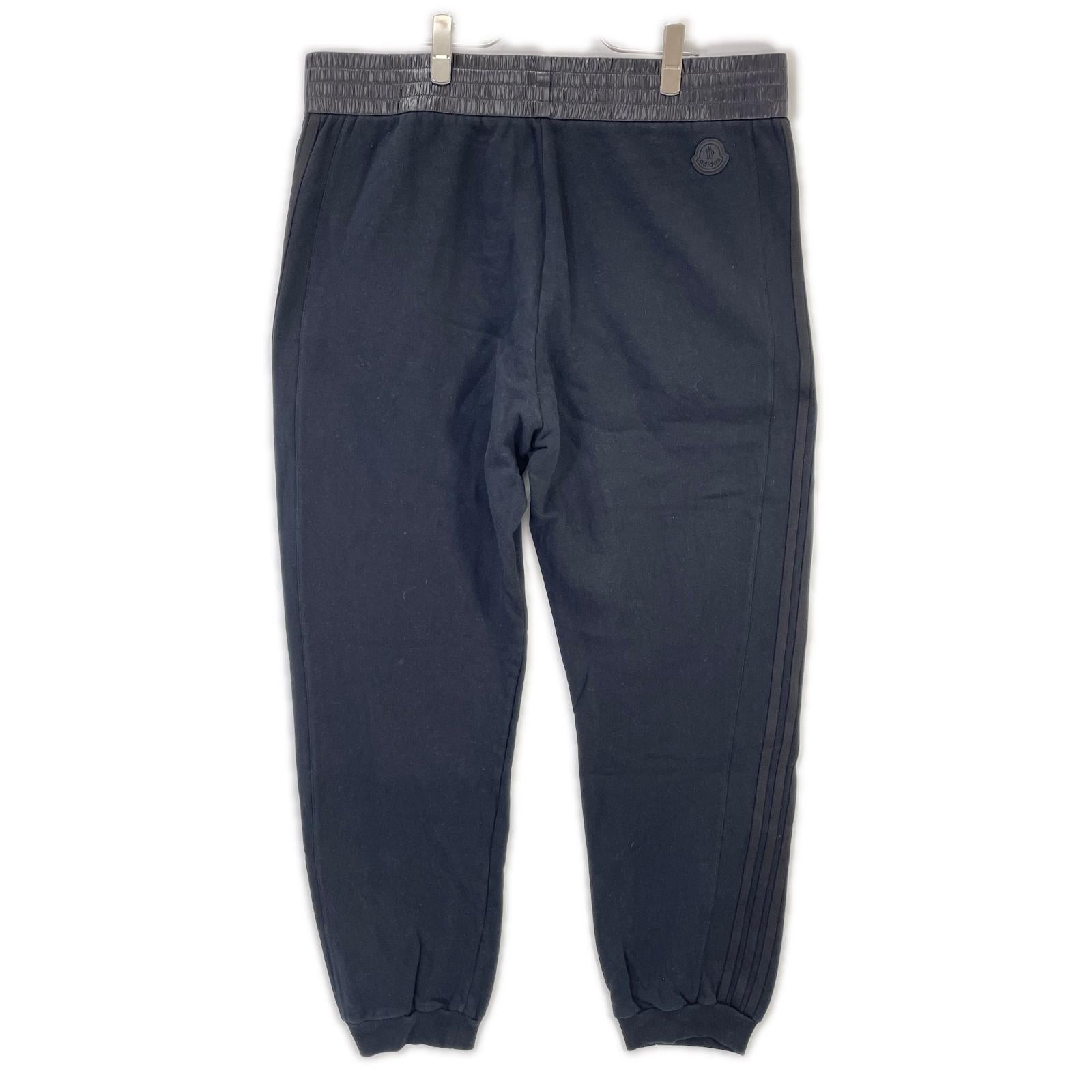 MONCLER モンクレール ×アディダス 22年 IJ8321 ブラック JERSEY BOTTOMS パンツ ボトムス
