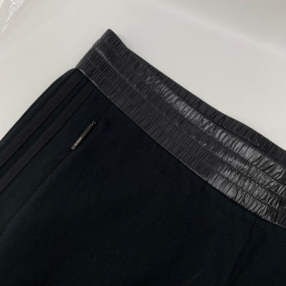 MONCLER モンクレール ×アディダス 22年 IJ8321 ブラック JERSEY BOTTOMS パンツ ボトムス