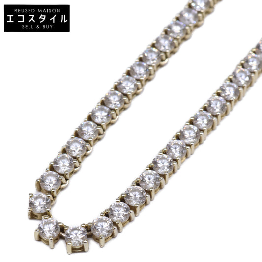 Glitter グリッター K10刻印 石付き ネックレス ネックレス
