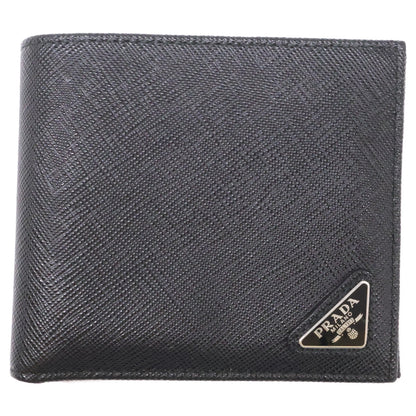 PRADA プラダ 【美品】2MO513 コインパース付きサフィアーノレザーウォレット 二つ折り財布（小銭入れなし）