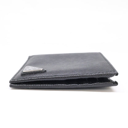 PRADA プラダ 【美品】2MO513 コインパース付きサフィアーノレザーウォレット 二つ折り財布（小銭入れなし）