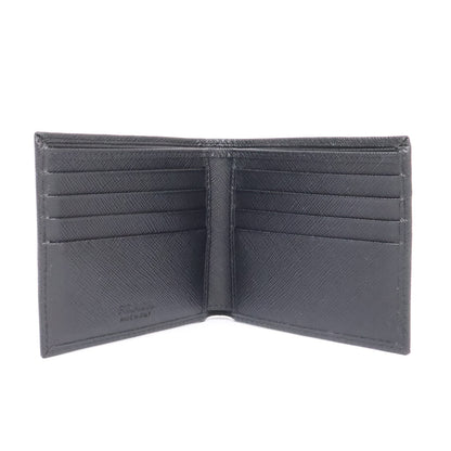 PRADA プラダ 【美品】2MO513 コインパース付きサフィアーノレザーウォレット 二つ折り財布（小銭入れなし）