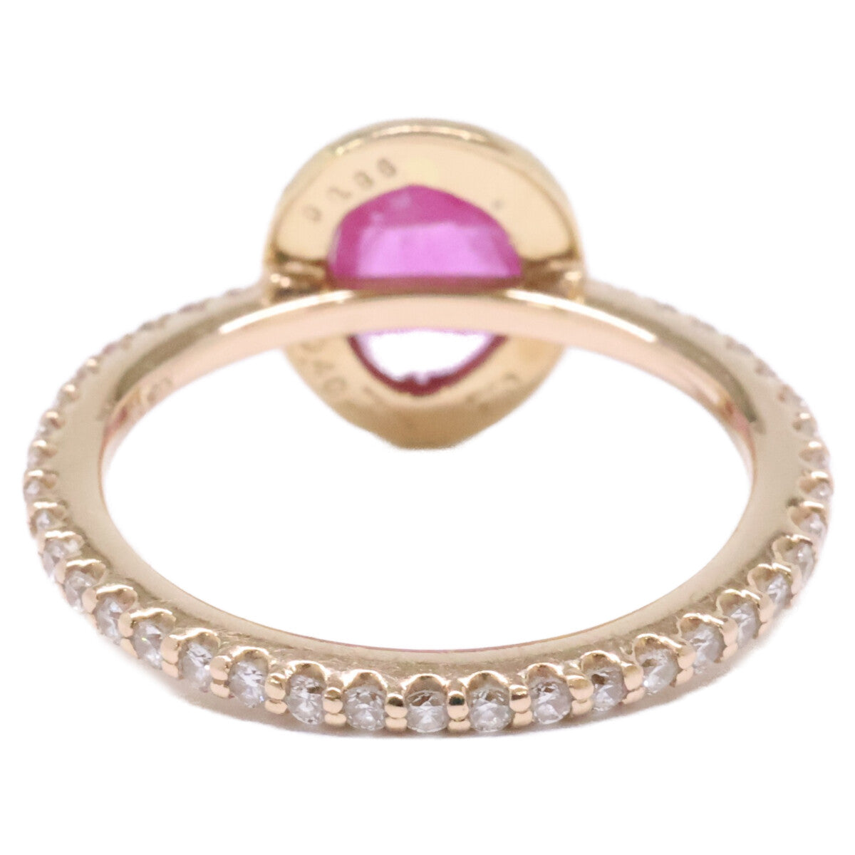 PonteVecchio ポンテヴェキオ K18 D0.86ct 0.40ct ダイヤ＆ルビー リング 指輪