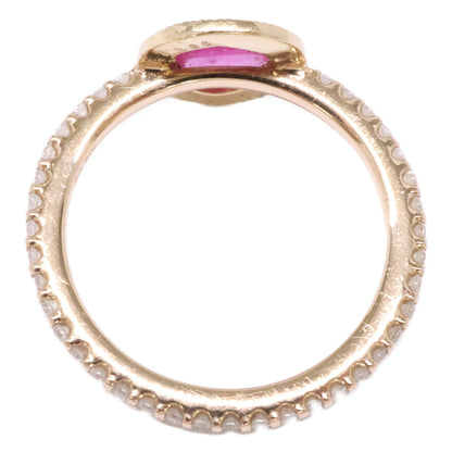 PonteVecchio ポンテヴェキオ K18 D0.86ct 0.40ct ダイヤ＆ルビー リング 指輪